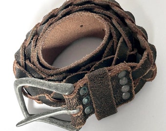 Vintage Minoronzoni by Davco Leather Belt - Etsy