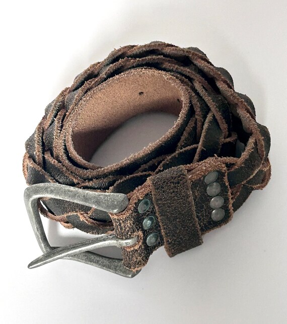 Vintage 1980s Leather Belt - Etsy display picture 3