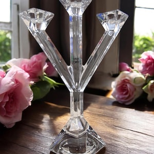 Vintage Candlestick by Villeroy & Bosch Glass contemporary style immaculate condition