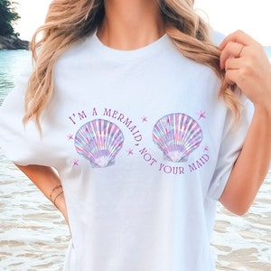 Mermaidcore Coconut Girl Mermaid Shirt Mermaid Core Beachy Shirts Mermaid Top Coconut Girl Clothes Mermaid Mom Seashell Bra Mermaid Bra