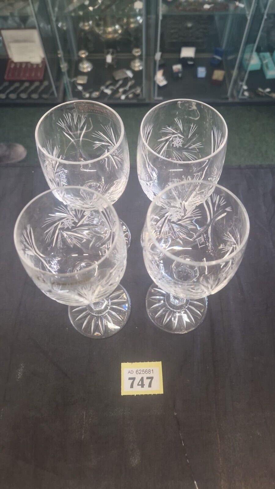 Set of 4 X Zawiercie 24 Lead Crystal Round Wine Glasses Cup Etsy