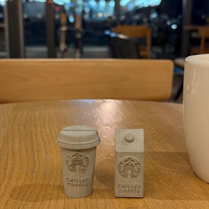 Concrete Miniature Starbucks Cup / Carton