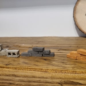 1000+ mini cinder blocks model bricks diorama model railway architecture gift