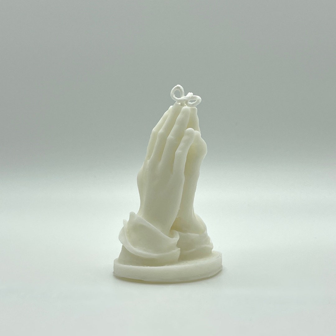Praying Hands Candle, Prayer Candle, Praying Hands Etsy