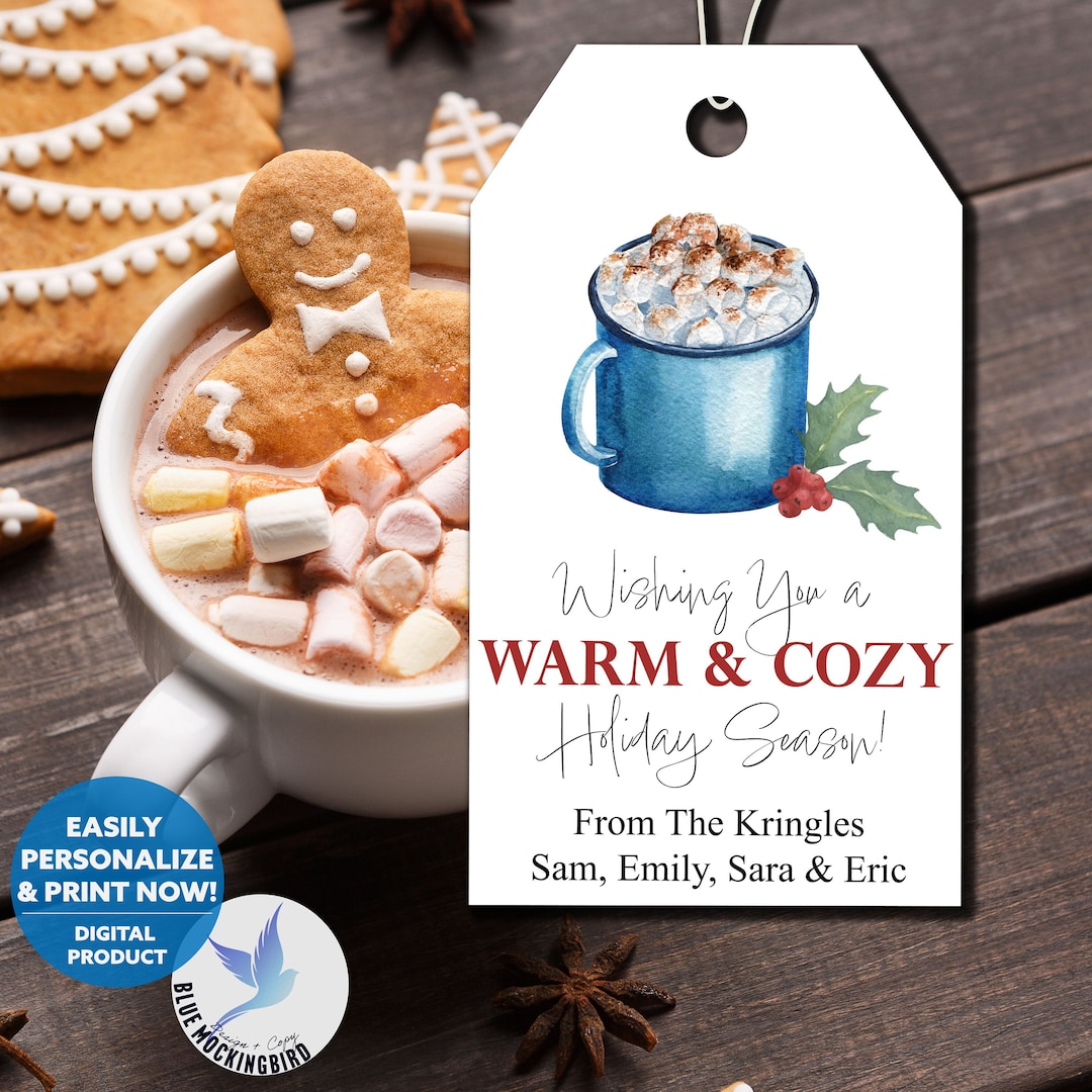 Hot Case Tags Printable Hot Cocoa Gift Tags, Teacher Gifts, Classroom Favor, Warm ...
