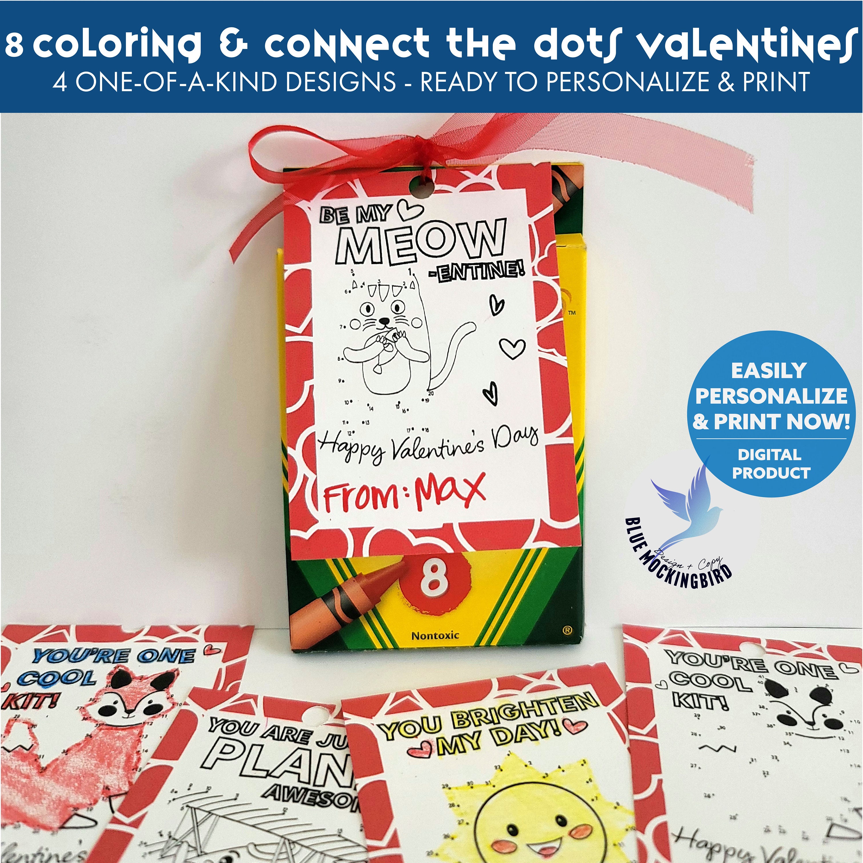 Coloring Valentine Card Printable Connect the Dot Valentine for Kids ...