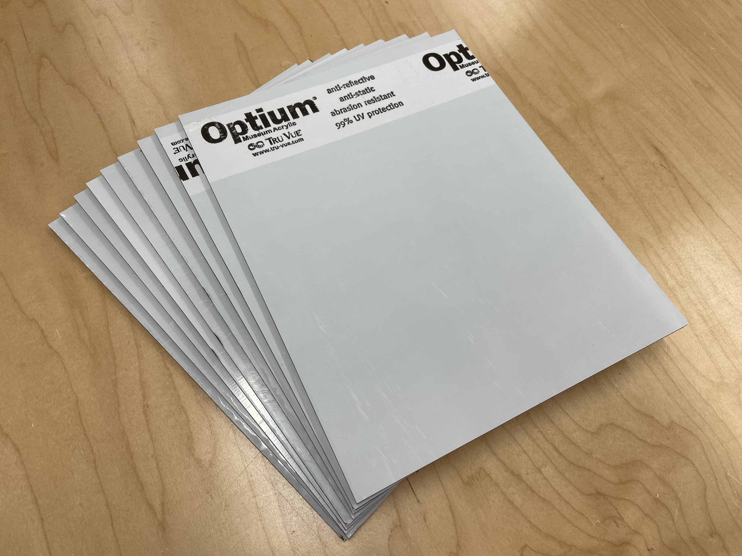 Tru Vue Optium Museum Acrylic 99 UV, Antireflective, Buy 10 Get 1