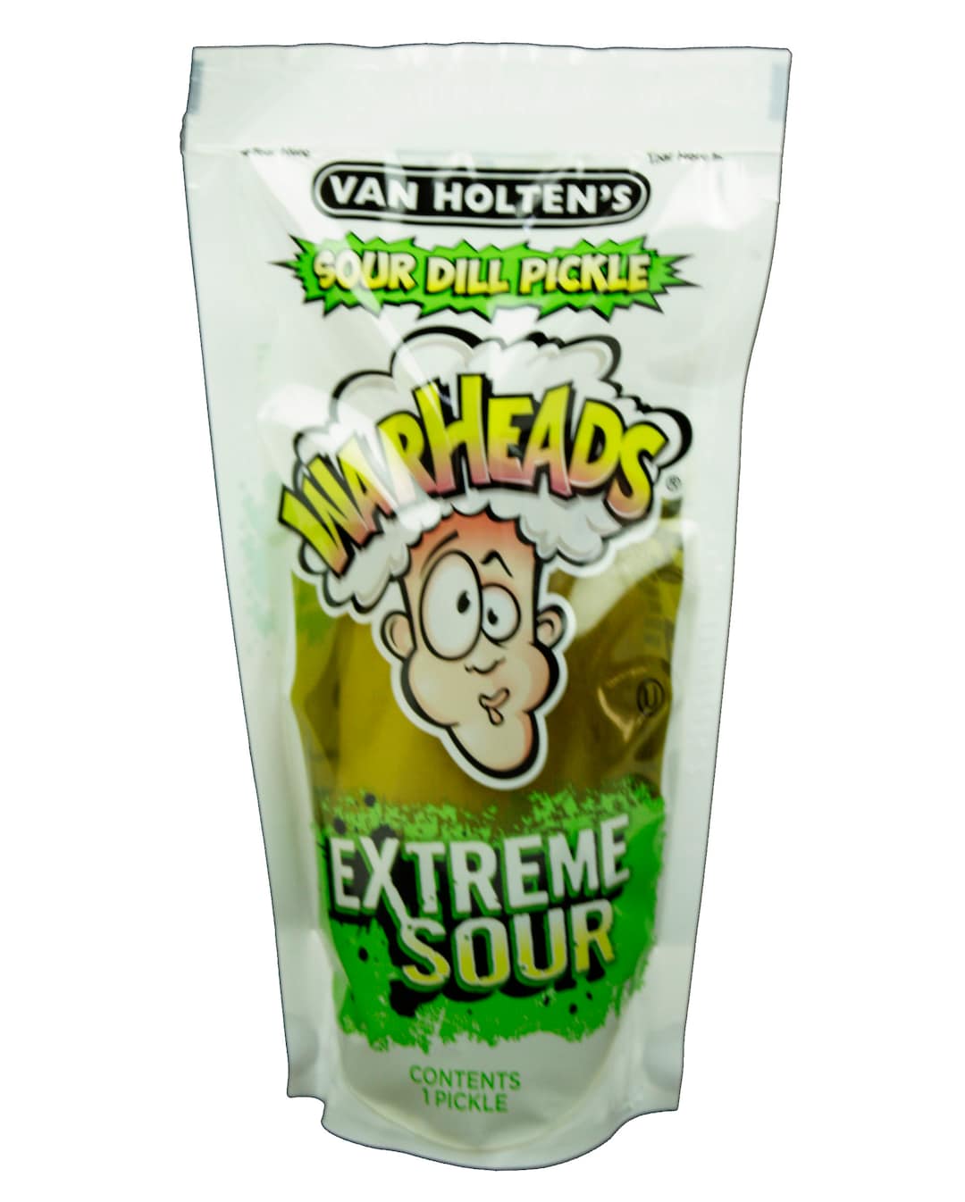 Van Holten's Sour Dill Pickle Warheads Extreme Sour Whole Pickle About