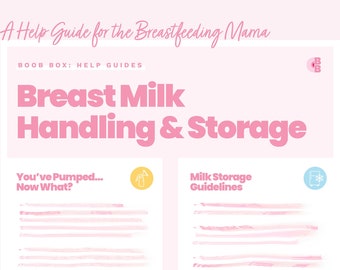 Printable Breast Milk Storage Guidelines - Etsy