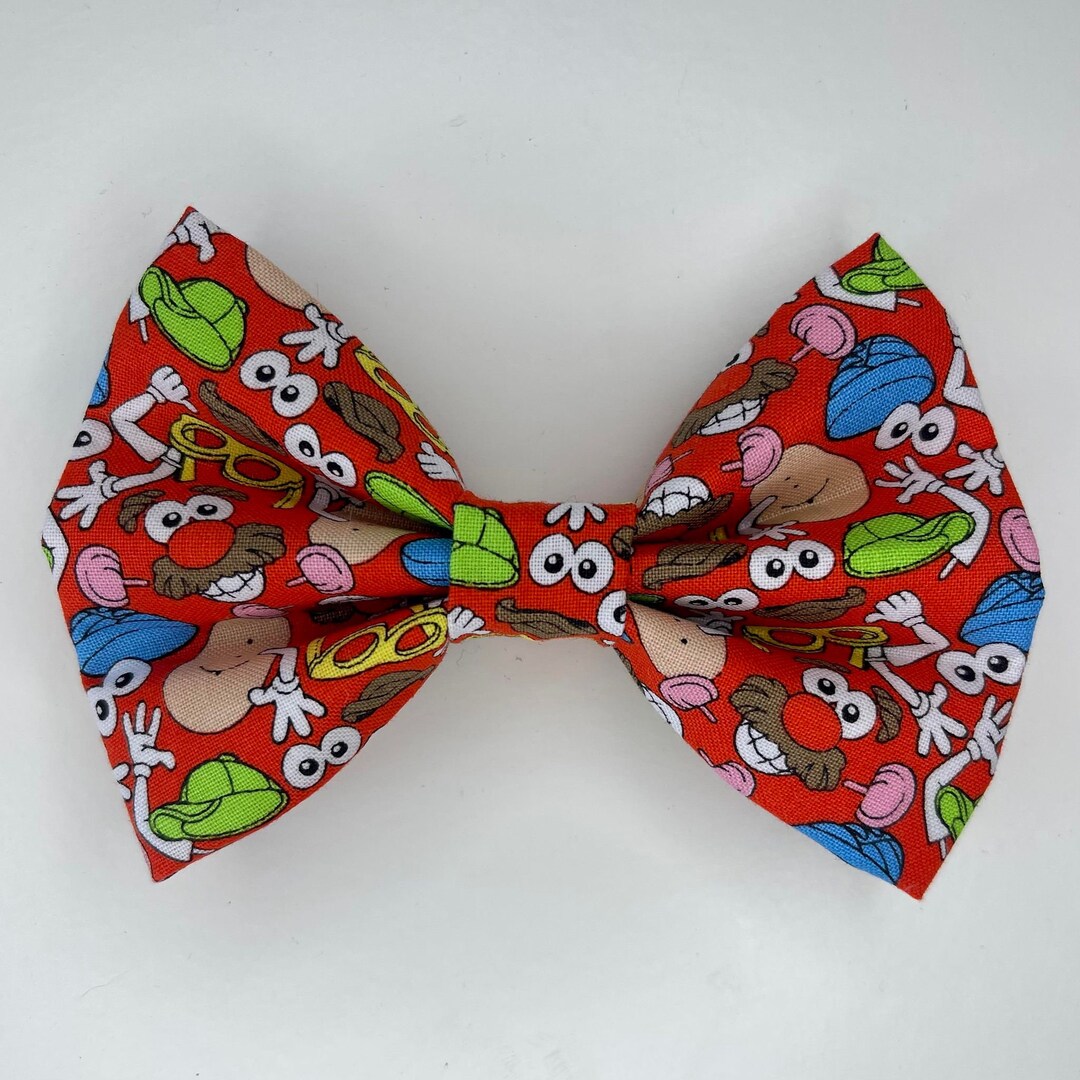 Mr Potato Head Toy Story Dog Bow Tie With Elastic for Collars Etsy