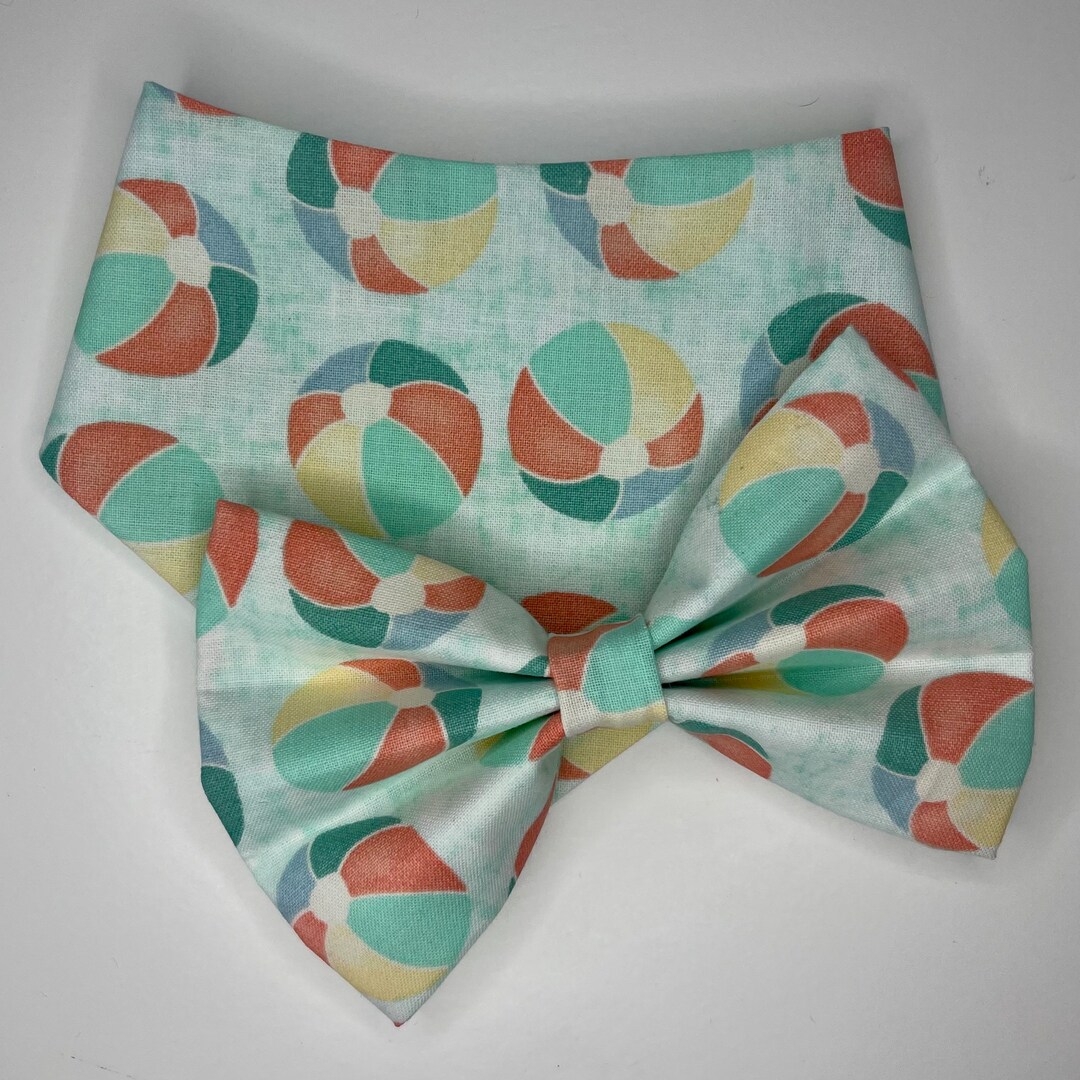 Beach Ball Dog Bandana XS to XXL or Bow Tie XS to L Etsy