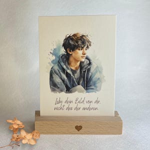Karte "Bild von dir" - Teens | Einzelkarte | Postkarte DIN A6 | Mutmachkarte |  Glaubenssätze | Affirmation | Geschenk