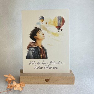 Karte "Ballons" - Teens | Einzelkarte | Postkarte DIN A6 | Mutmachkarte |  Glaubenssätze | Affirmation | Geschenk