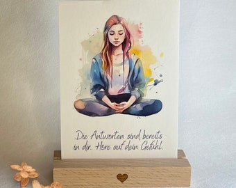 Mindfulness cards for teenagers | Teens Cards | Girl | Encouragement cards | Set of 10 | DIN A6 | Beliefs | Affirmations | Gift