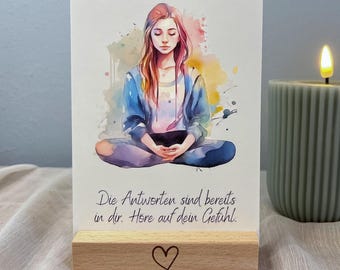 Carte di mindfulness per adolescenti | Set di 10 | Carte per ragazzi | Ragazze | Carte di incoraggiamento | DIN A6 | Credenze | Affermazioni | Regalo