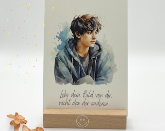 Achtsamkeitskarten für Jugendliche  | 10er Set | Jungen | Teens Karten | Mutmachkarten I Glaubenssätze | positive Affirmationen | Geschenk