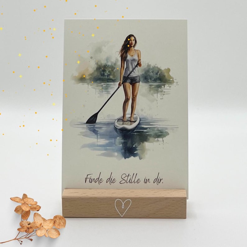 junge Frau, SUP, Achtsamkeitskarten, Affirmationskarte, Affirmationen, Teenager, Jugendliche, Achtsamkeitsset