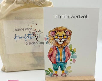 Mindfulness cards for children | Encouragement cards | Set of 20 | DIN A6 | Beliefs | positive affirmations | Birthday present