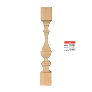 Carved Stair Post, special production,  massive embroidered, Newel Cup, custom ladder bollards, Pine wood, Custom newels, spiral