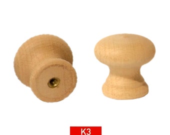 Wooden Handle, Limba Linden Wood - Solid Embroidered - Wood-Carved Appliques- Unpainted Wood Products, Extra Quality