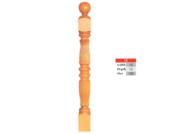 Poste de escalera, producción especial, poste de escalera, bordado masivo, copa de poste de escalera, bolardos de escalera personalizados, madera de pino, postes de escalera personalizados, tapa de poste de escalera
