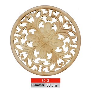 Ceiling Decor , Unpainted Sconce Decor , Applique Onlay, Home Wall Corner Decorations, Rustic Farmhouse Decals
