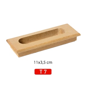 recessed handle, furniture drawer handle, unpainted wooden handle, cabinet drawer handle, handle, handmade drawer handle