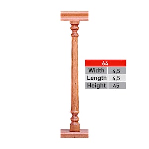 Carved Stair Post, special production,  massive embroidered, Newel Cup, custom ladder bollards, Pine wood, Custom newels, spiral