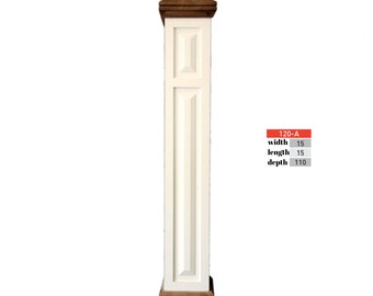 Newel Post, producción especial, Poste de escalera, bordado sólido, Newel Cup, postes de escalera especiales, Madera de pino, Newel de madera sin pintar, Cabeza de Newel