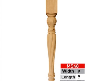 Wooden Table Legs, Set of 4, Turned Wooden Legs, Furniture Legs, Thick Table Legs, Dining Table Legs, Console Table Legs, Antique Table Legs