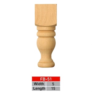 Set of 4 , Farmhouse Wood Table Legs,  Kitchen Island Legs, Dinner Table Legs, Mid Century Legs, Sofa Legs, Strong Table Legs, Unpainted leg