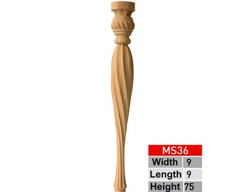 Kitchen Island Legs, Set of 4, Wood Table Legs, Turned Table Legs, Wood Desk Legs, Console Table Legs, Chair Legs, Bench Legs, Turned Legs