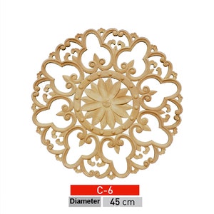 Ceiling Decor , Unpainted Sconce Decor , Applique Onlay, Home Wall Corner Decorations, Rustic Farmhouse Decals