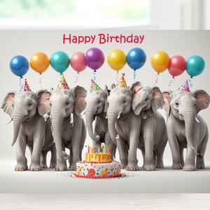 Printable happy birthday card, Colourful birthday greeting, Digital colourful card, Cow animals card, Instant download greeting card