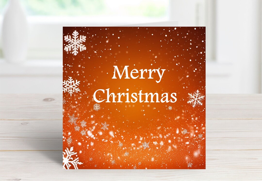 Merry Christmas Card, Happy Xmas Card, Printable Festive Card, Digital ...