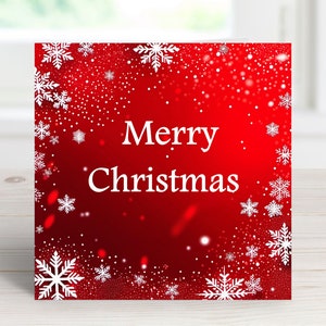 Merry Christmas card, Happy Xmas card, Printable festive card, Digital seasons greetings card, Instant download greeting card, Hanukkah