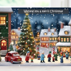 Merry Christmas card, Happy Xmas card, Printable festive card, Digital seasons greetings card, Instant download greeting card, Hanukkah