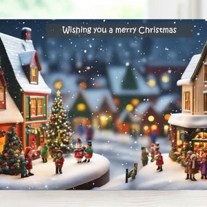 Merry Christmas card, Happy Xmas card, Printable festive card, Digital seasons greetings card, Instant download greeting card, Hanukkah