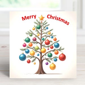 Merry Christmas card, Happy Xmas card, Printable festive card, Digital seasons greetings card, Instant download greeting card, Hanukkah