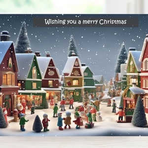 Merry Christmas card, Happy Xmas card, Printable festive card, Digital seasons greetings card, Instant download greeting card, Hanukkah