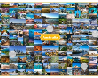 Beautiful Australia Poster, Images of Aussie, Large