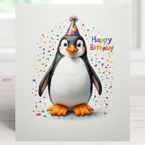 Printable happy birthday card, Colourful birthday greeting, Digital colourful card, Cow animals card, Instant download greeting card