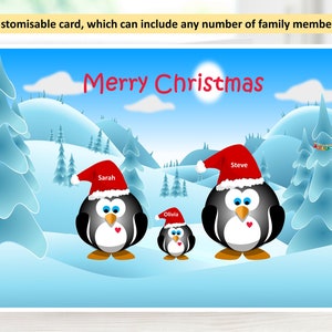 Customisable Christmas card, Merry Christmas card, Happy Xmas card, Printable festive digital card, Instant download greeting, Hanukkah