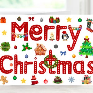 Merry Christmas card, Happy Xmas card, Printable festive card, Digital seasons greetings card, Instant download greeting card, Hanukkah