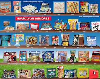 Board Games Memories, Printable poster, modern wall art, digital wall art, wall art prints, luxury poster, Kids poster, Digital poster