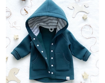 Chaqueta polar - Abrigo bomber para bebés, niños pequeños y niños (20 colores)