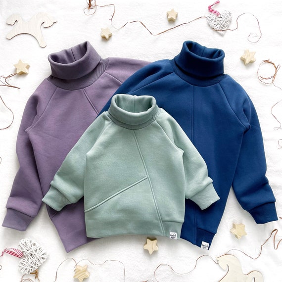 Kids Turtleneck Sweatshirt Baby Mock Neck Sweater Warm Boy Pullover Soft Girl Jumper Long Sleeve Turtleneck Top High Collar Shirts Etsy