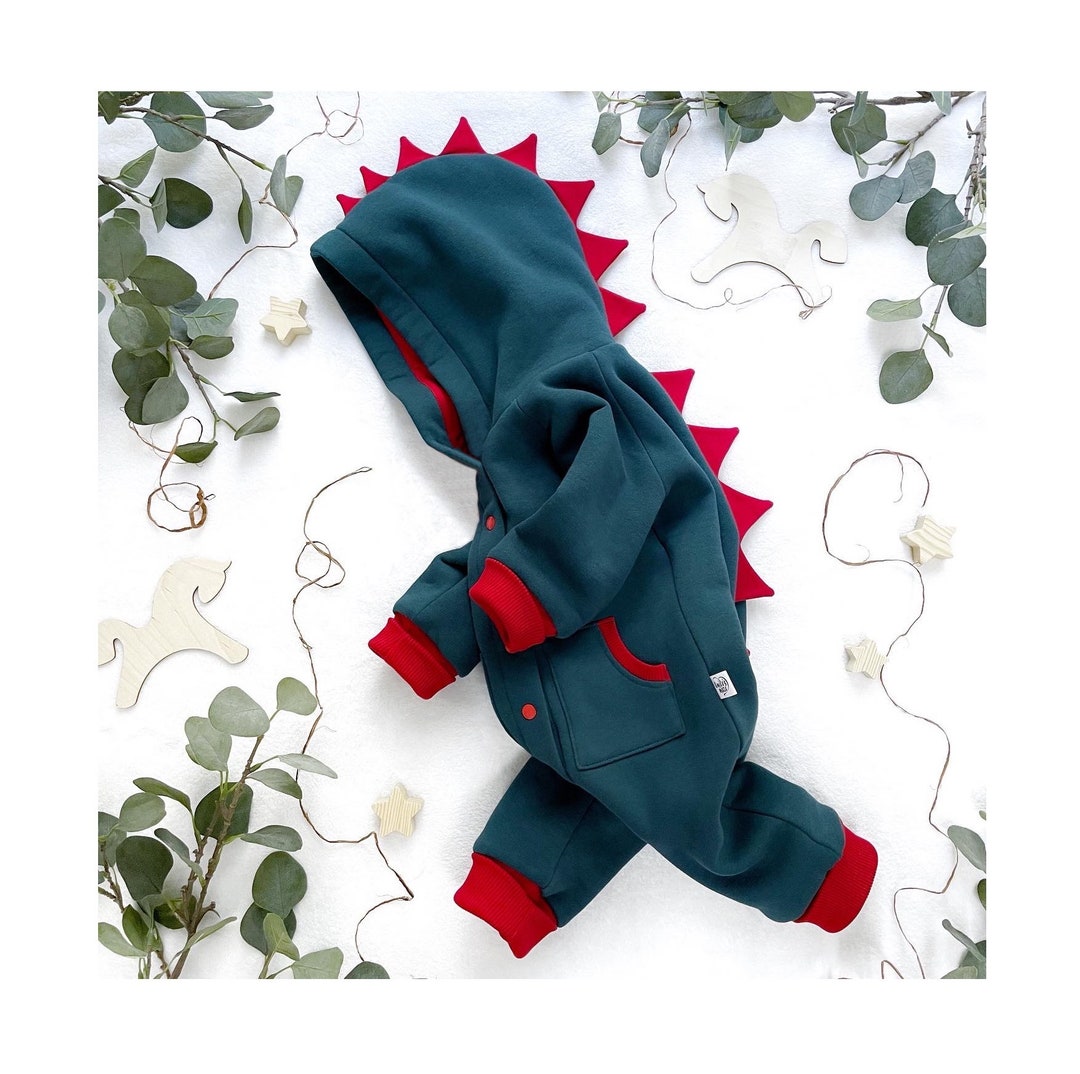 Baby Turquoise Dinosaur Overalls Stegosaurus Jumpsuit Etsy