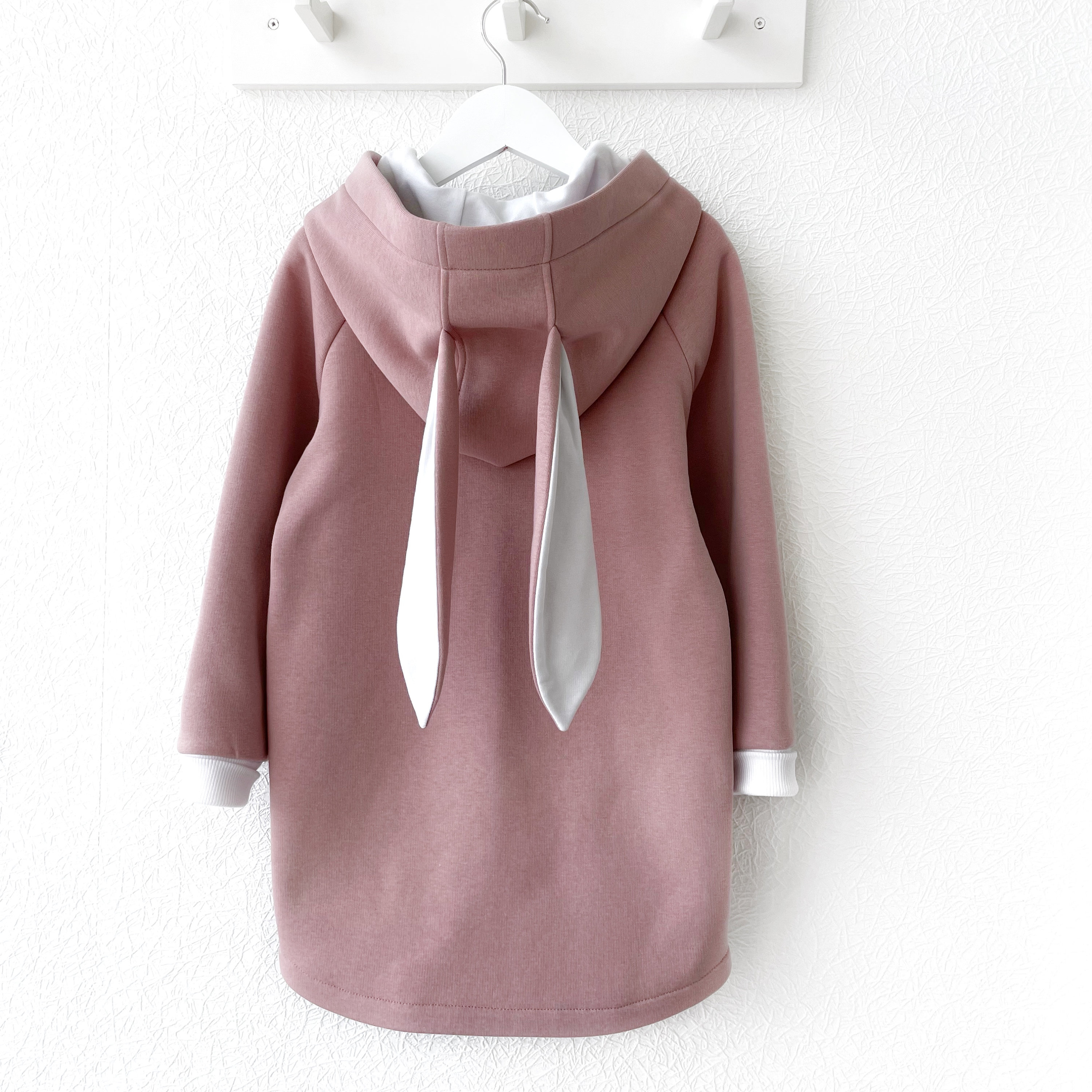 Bunny Style Hooded For Newborn Baby Winter Warm Fleece Long Sleeve Jumpsuit Romper Outwear Bonds Baby (Grey, 0-6 Months