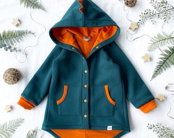 Dinosaur Coat - Baby Jacket with Spikes for Toddler and Kids in 19 Colours